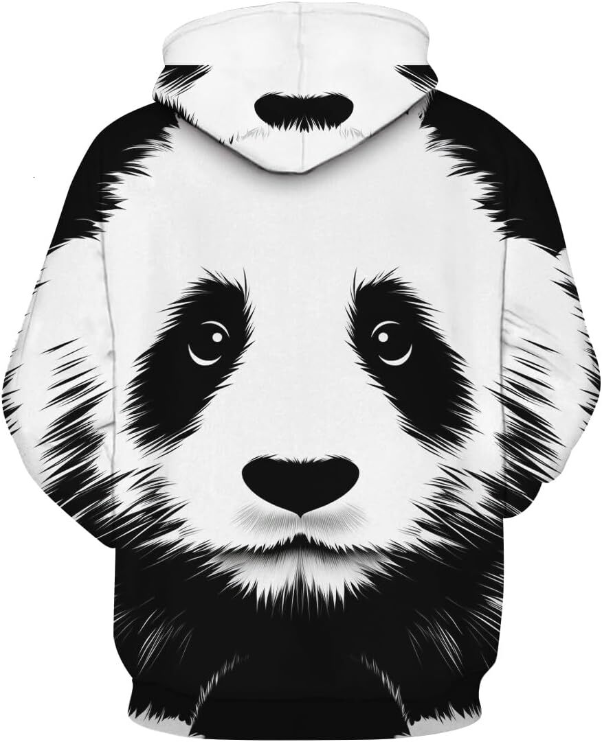 Hoodie for Mens Womens Mens Panda Graphic Hoodie 3D Printed Animal Hoodies Casual Pocket Pullover Graphic Hoodies sweatshirt keep warm