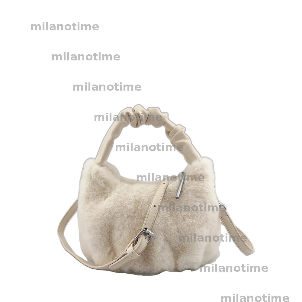 Women HandBag Luxury Lady Bucket Bag Fashion Crossbody Bag Colorful Ladies Bag Winter New Style Imitation Mink Fur HandBag Clutch Bag Plush Bag DYD241