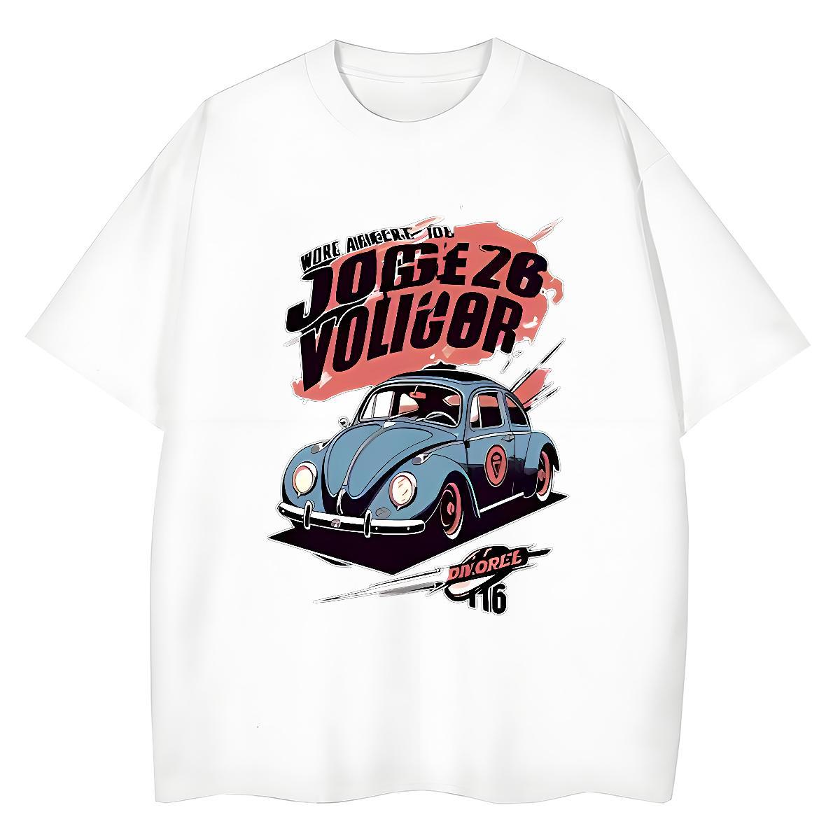 DIY T shirt 100% Cotton 230g Short sleeve Soft Outdoor car Couples T Shirts Lady Custom Print Oversized Tops Tees