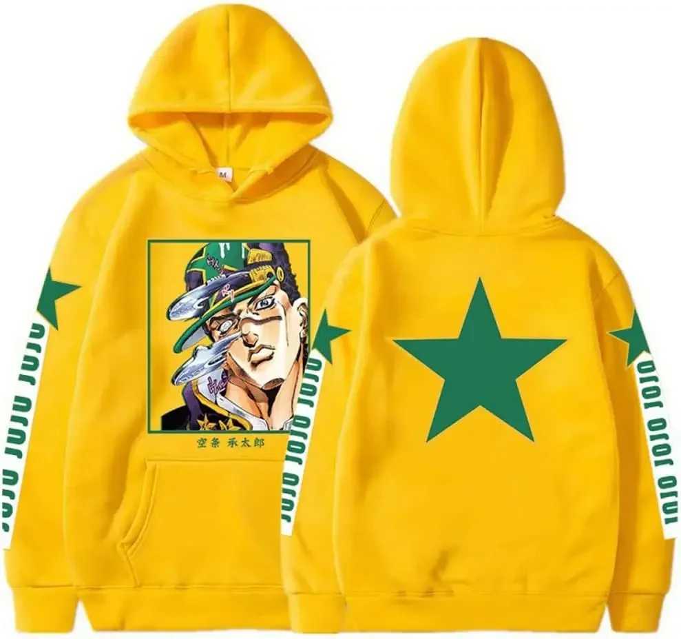 Unisex Kujo Jotaro Hoodie Jonathan Joseph Sweatshirt Pullover JoJo Long Sleeve Anime Hoodie LX241011