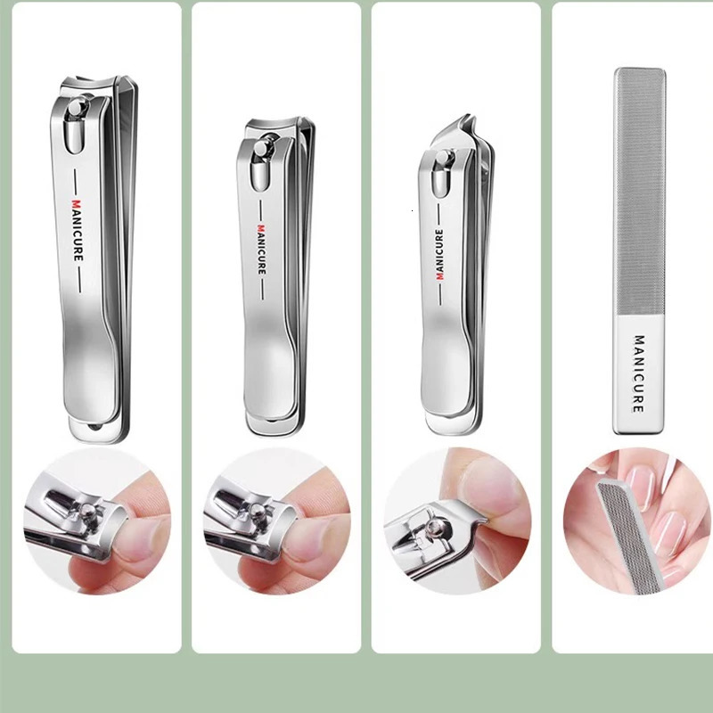 18 piece nail clip set suitable for mens high-end nail clips ear hole sponges nail clips and foot tools 240927