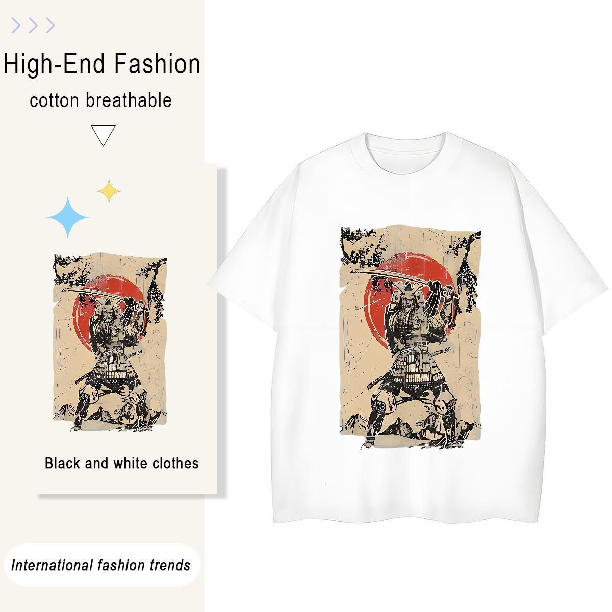 Fashion New T Shirt For Woman 230g Pure Cotton Crew Neck Street skull Womens Tshirts Soft Cartoon Print Polos