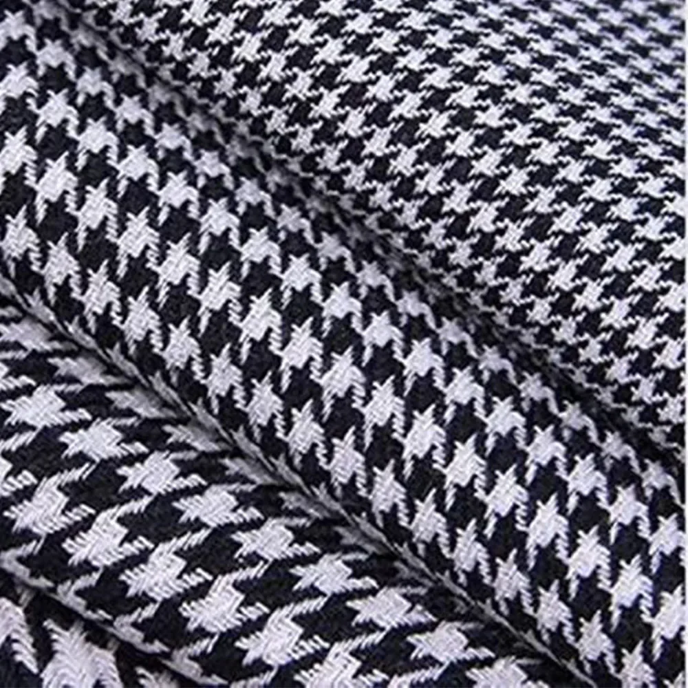 Check Wedding Suits For Men Slim Fit Casual Houndstooth Blazer With Vest Pants 3 Pcs African Groom Tuxedo Wedding Fashion 2024