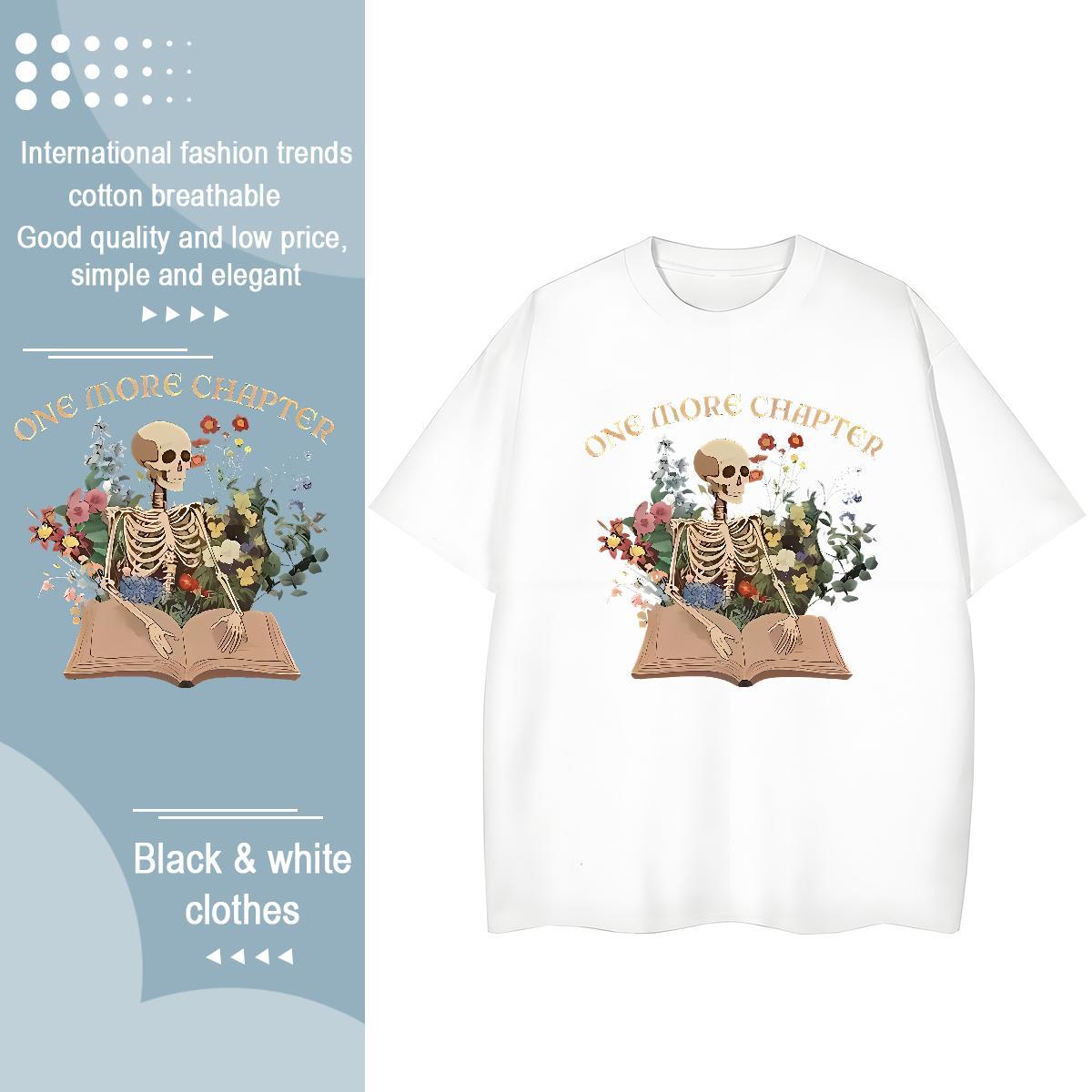 Designer Womens T Shirts 230g Cotton Breathable Crew Neck Home Outdoor flower Woman Tshirt Designer Nice Black Oversized Wear