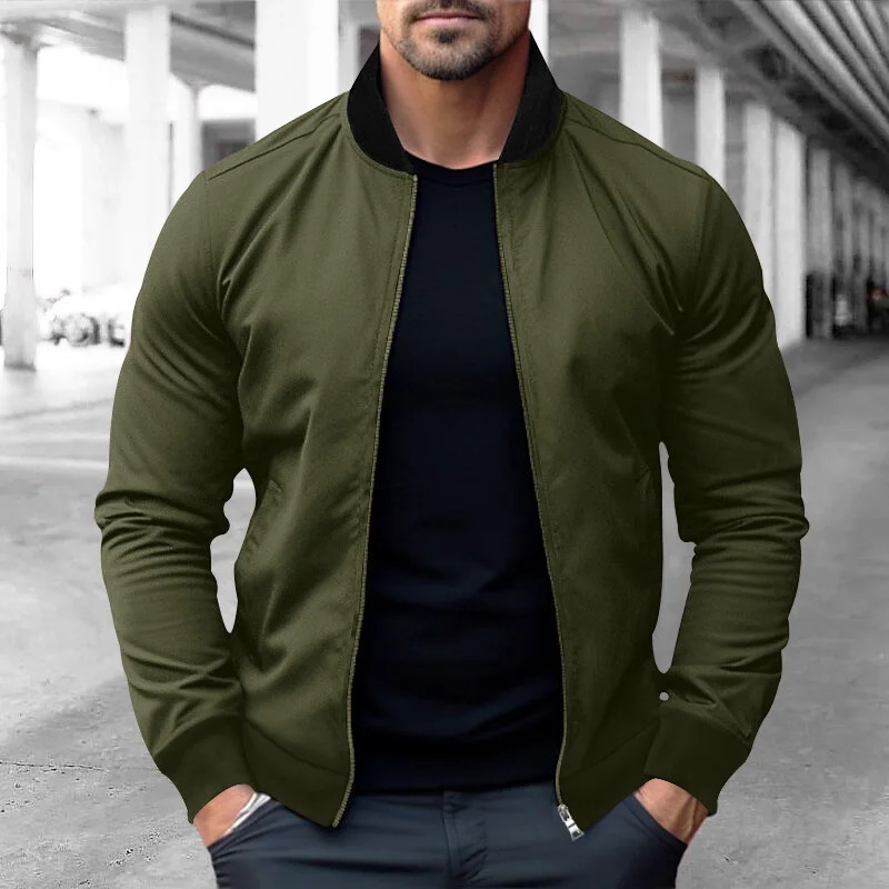 European and American Mens Jacket Spring and Autumn Trendy Jacket Youth Casual All-Matching plus Size Loose Baseball Uniform 241011