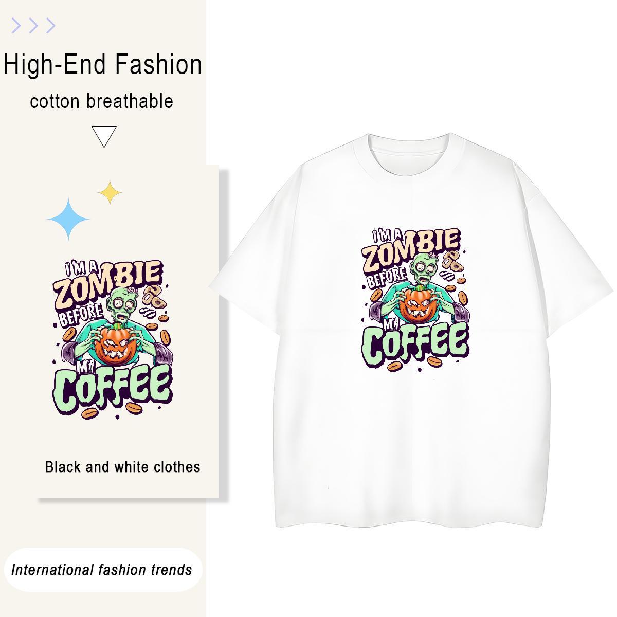 Designer T Shirt For Woman 100% Cotton 230g Short sleeve Soft Street Casual skull Woman Tshirt Female Black Oversized Tops Shirt