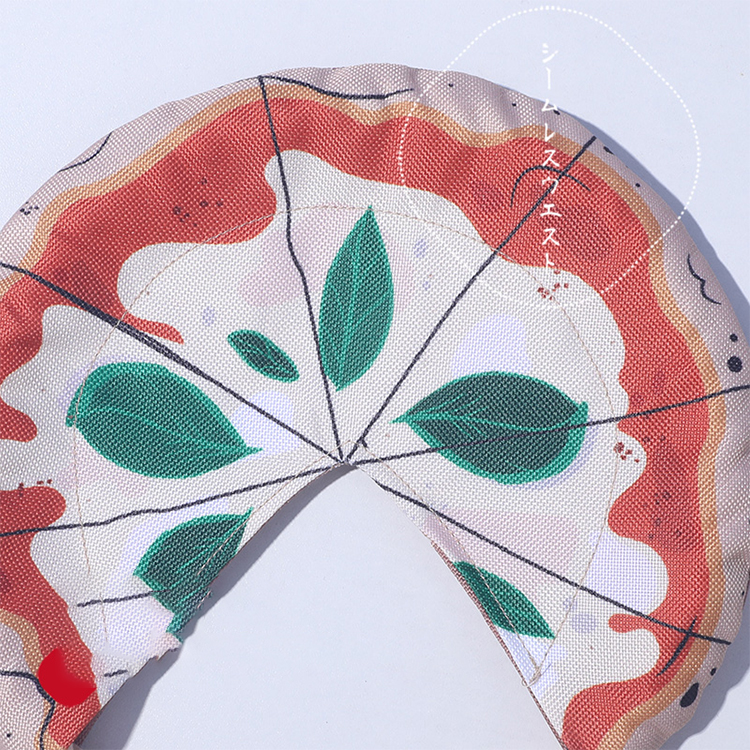 Printed Puppy Chewable Frisbee - Sturdy Hand-Held Oxon Cloth Disc for Dogs Outdoors