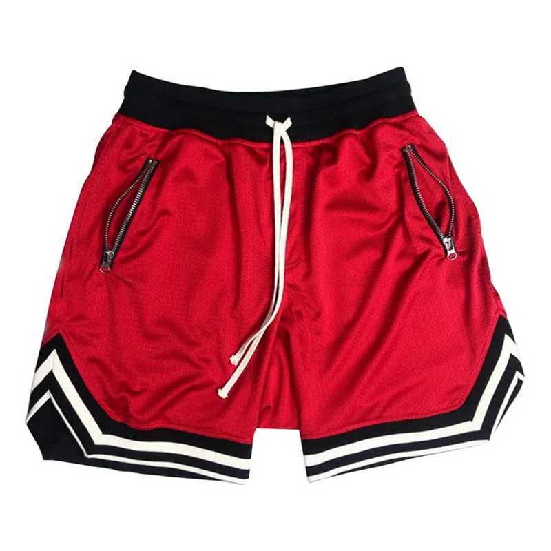 Street basketball shorts mens mesh gym fitness jogging casual breathable quick drying sportswear mens hip-hop shorts summer W250324