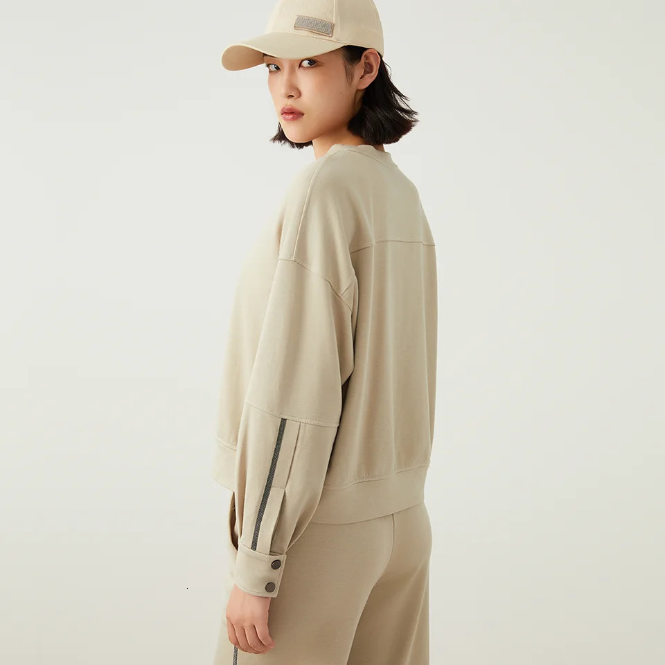 K2508W High Quality Short Loose Top Autumn/Winter Womens Acetate Wool Long Sleeve Sweater 241011