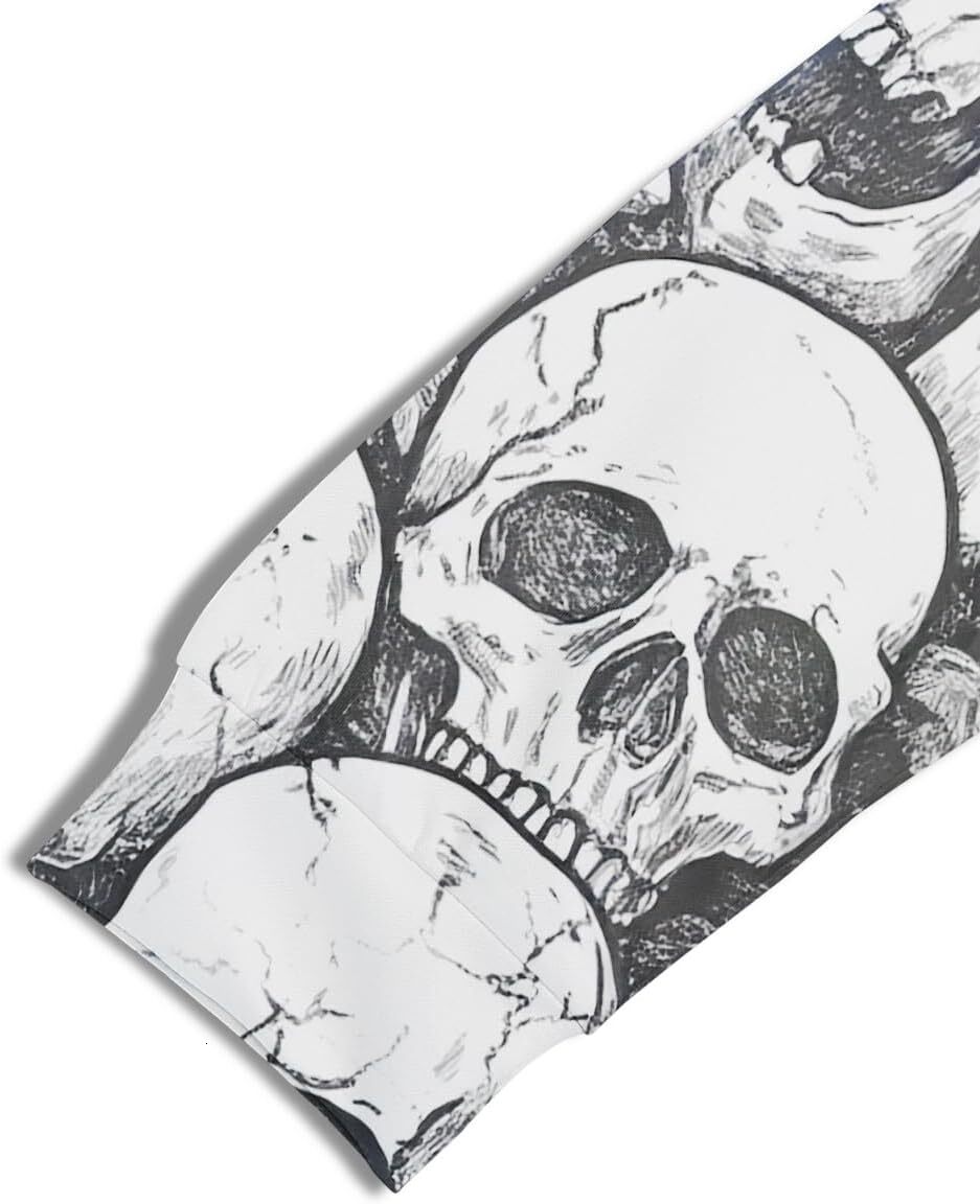 Hoodie for Mens Womens Mens Novelty Skull Hoodies Long Sleeve Fashion Sweatshirt Hooded 3D Graphic Hoodie Pullover With Pockets Graphic keep warm hand