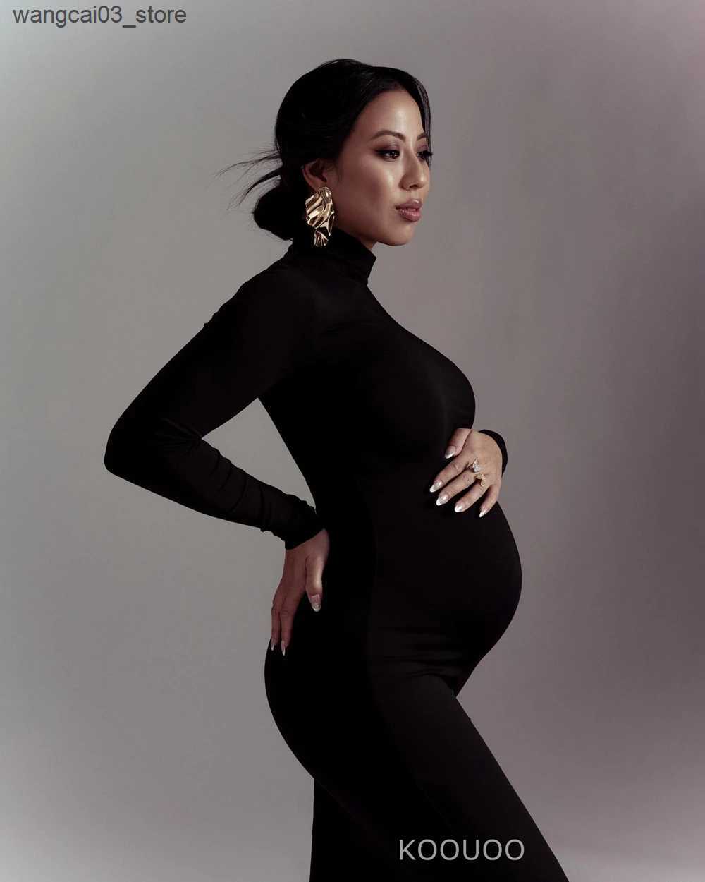 Maternity Dresses Maternity Dresses For Photoshoot Pregnancy Women Bodycon Maxi Long Dresses Clothes for Pregnant Photography Babyshower Props L240910
