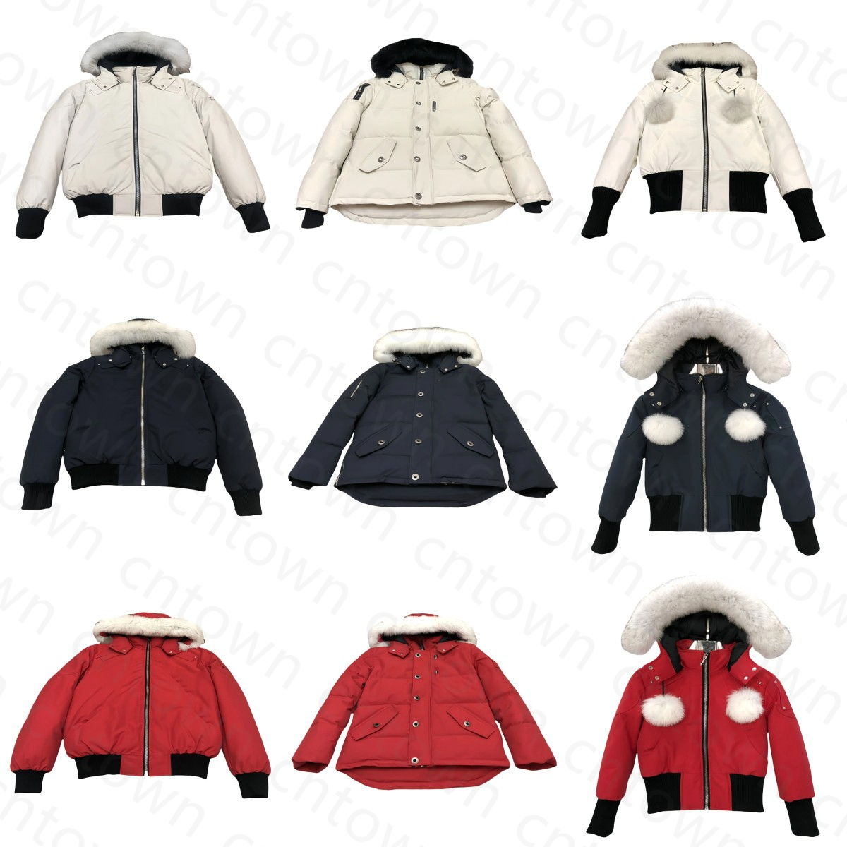 Men's Canada Winter Down Jackets outdoor leisure coats windproof overcoat Waterproof snow proof puffer Thick colla real wolf fur moose Jacket size XS-2XL