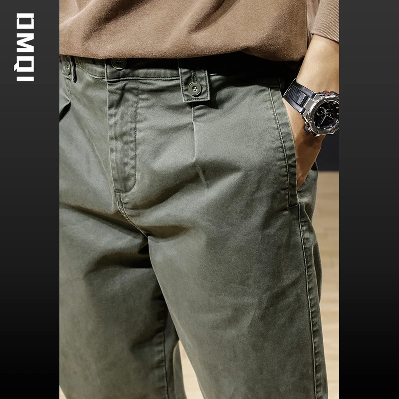 Mens cargo pants loose oversized pants striped elastic autumn and winter y2k pants street casual pure cotton pants 240930