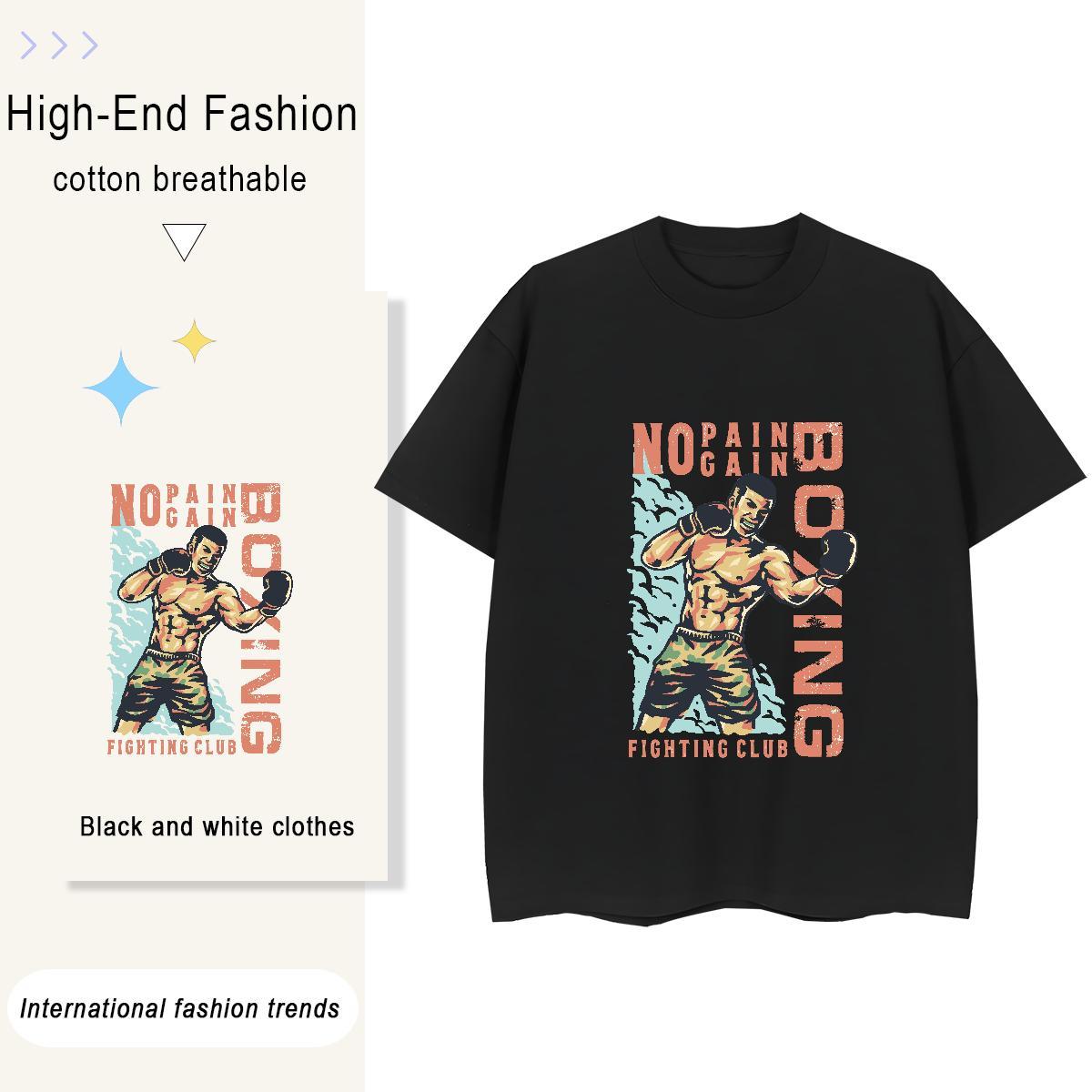 Classic T shirt 230g Pure Cotton Crew Neck Breathable Outdoor portrait Couples T Shirts Designer Oversized Tee Shirt