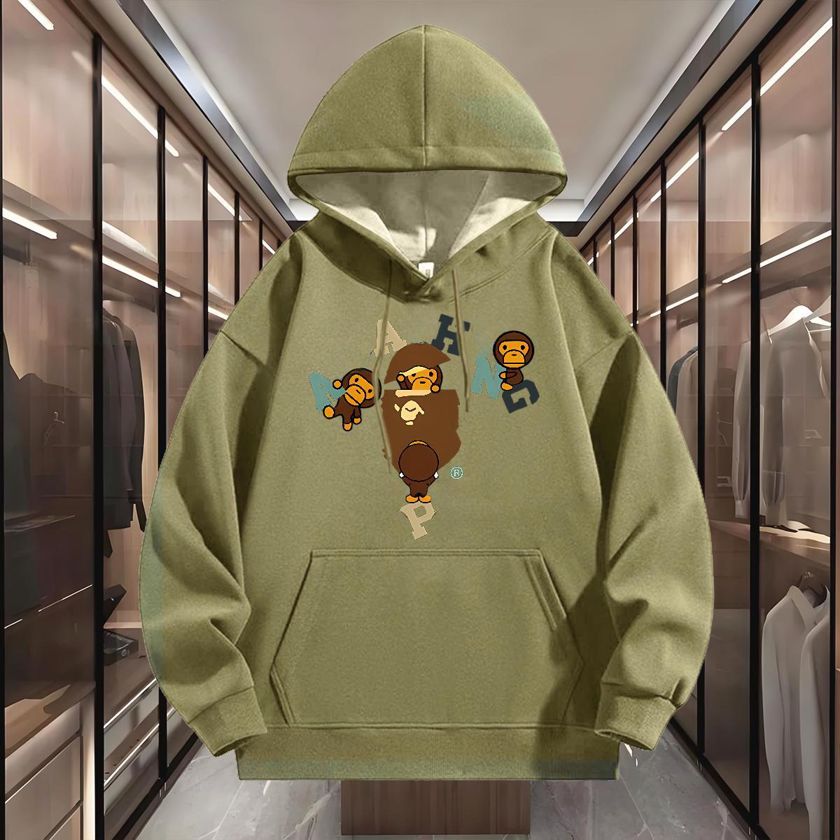 Designer Hoodie Mens Womens Leisure Street Pullover Loose Outdoors Sweatshirts Monkey Tiger Print Outerwear Hooded Winter Sweater