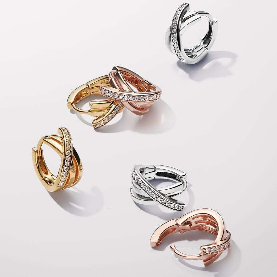 925 Sterling Silver Sun and Moon Earrings For Women Jewelry Gifts Infinity Heart Stud Earring wholesale Fashion Jewelry