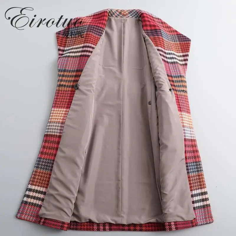 Woolen Coat Womens Long Section Spring Autumn AllMatch Highend Temperament Jackett Button Commuting W 240905
