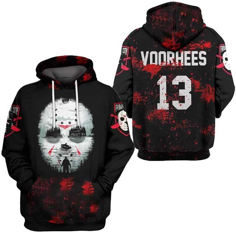 13th Friday Vintage Sweatshirt 3D Print Hoodies Loose Men/WOMEN Hoodie Holiday Kids Long Sleeve Coat Men Clothing LX241011