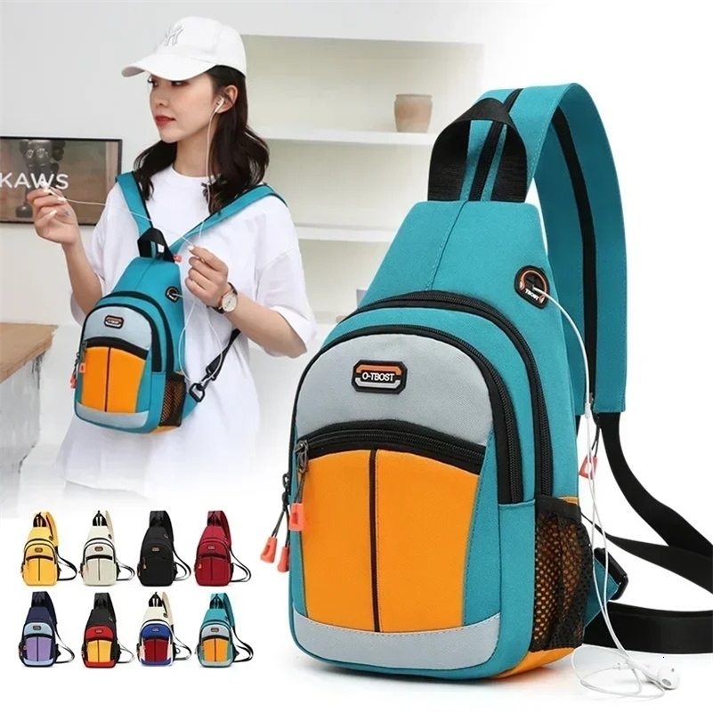 Women Mini Backpack Small Chest Bag Oxford Cloth Waterproof Fashion Messenger Female Sports Travel Bagpack Crossbody y240925