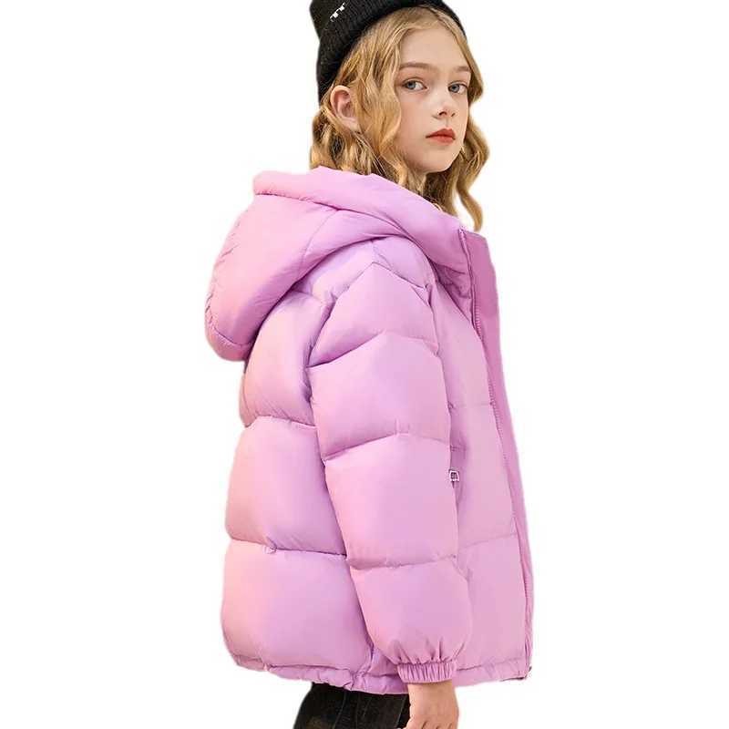 Down Coat Winter New Childrens Jacket-30C Boys and Girls White Duck Jacket Teenagers Thick Black Gold Bread H241010