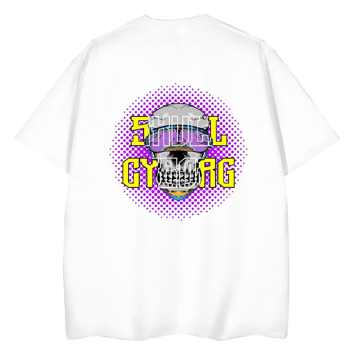 TOP Quality Womens T Shirts 230g Pure Cotton Crew Neck Daily Wear skull Lady T shirt Unisex Customized Tees Shirts