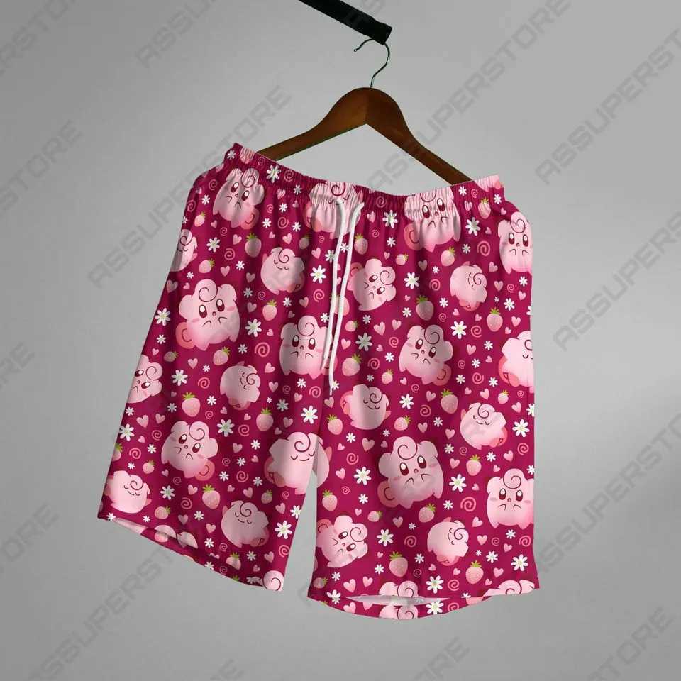 Mens summer shorts casual shorts pocket drawers interesting animal cartoon breathable shorts fashionable streetwear beach pants W241010