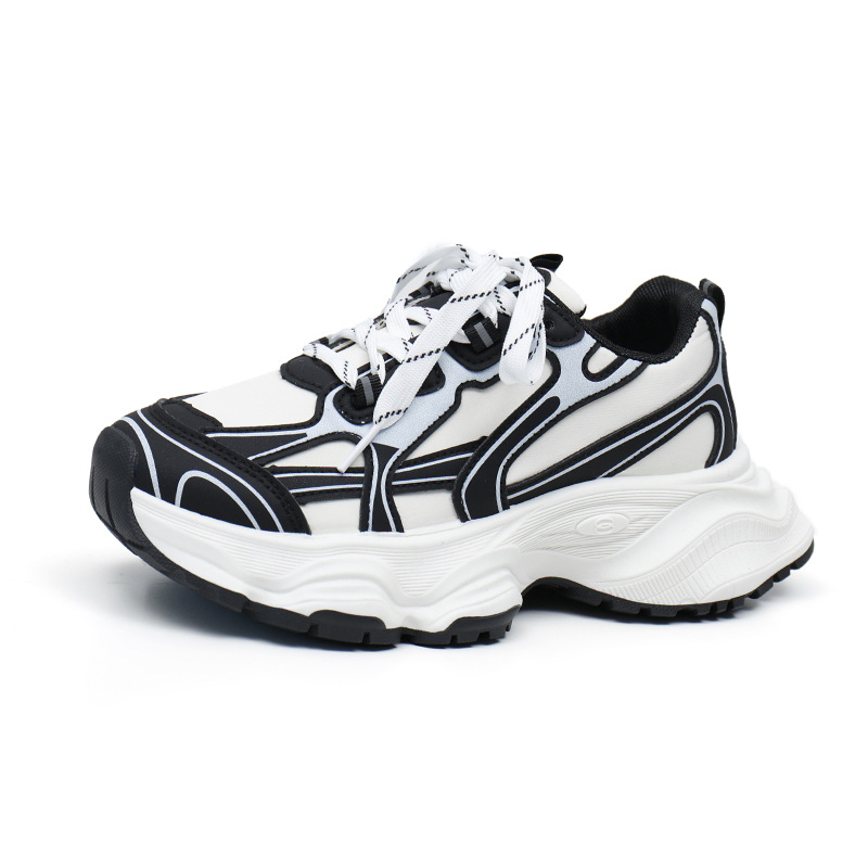 Autumn New Thick Soled Korean Version Breathable and Wear-resistant Fashionable Casual Shoes