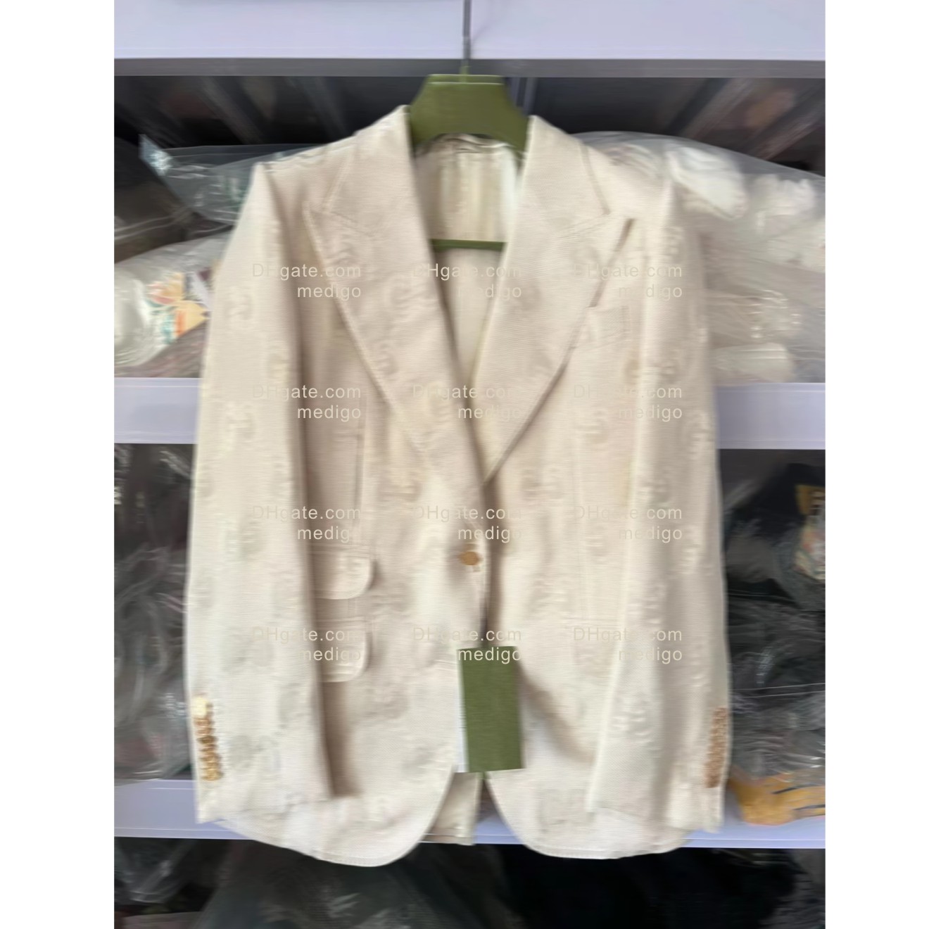 Medigo-779 Women's Suits & Blazers jacket coat styleinspo Spring New inspired fashions boutique Suit Pocket Decoration Cloth Button classic lette