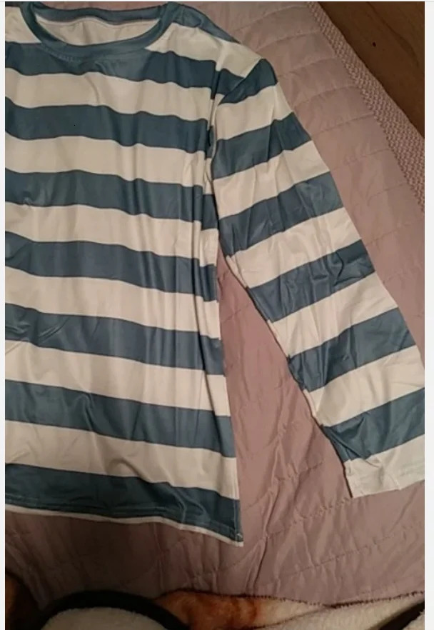 Woman Tshirts Tops Vintage wide stripe LongSleeved o neck Tshirt Womens Striped Loose Allmatch tshirt WBXT994 241011