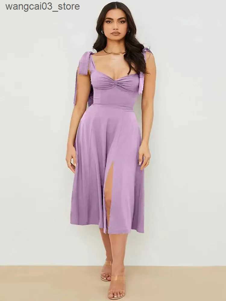 Maternity Dresses Elegant Long Slip Womens Summer Midi Dress Sleeveless Backless Corset Korean Dresses Ladies 2024 Female Vestidos L240910