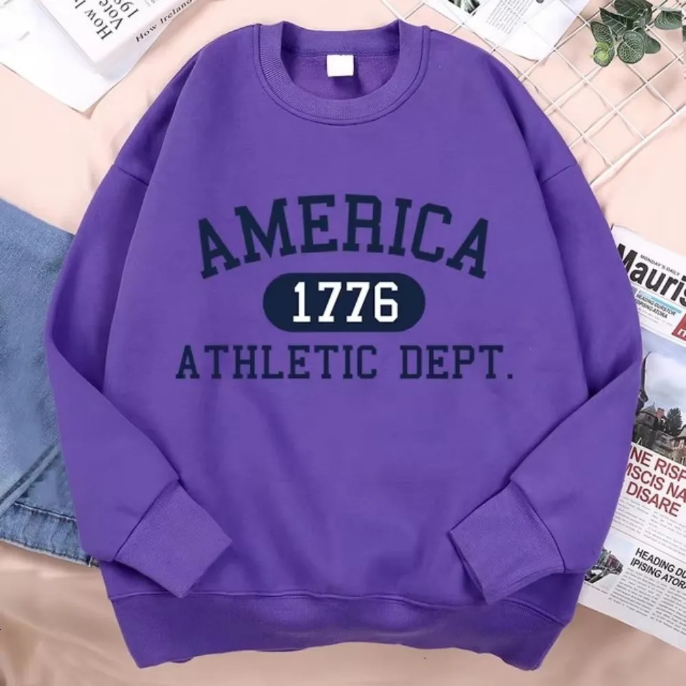 1776 US Department of Sports Letter Mens Hip Hop Hoodie 3D Printed Long Sleeve Zipper Clothing Loose Casual 241011