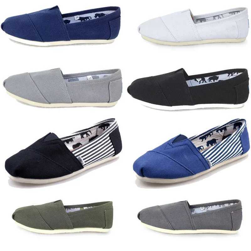 Mens and womens solid color Thomas shoes large size 35-45 breathable plain canvas plain shoes solid color soft leather linen shoes Y241011