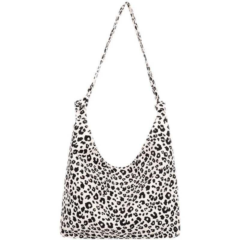 CMM New Small Leopard Print Shoulder Bag Shopping Bag Fashion Canvas Bag Womens Handbag Stylish Armpit Bag