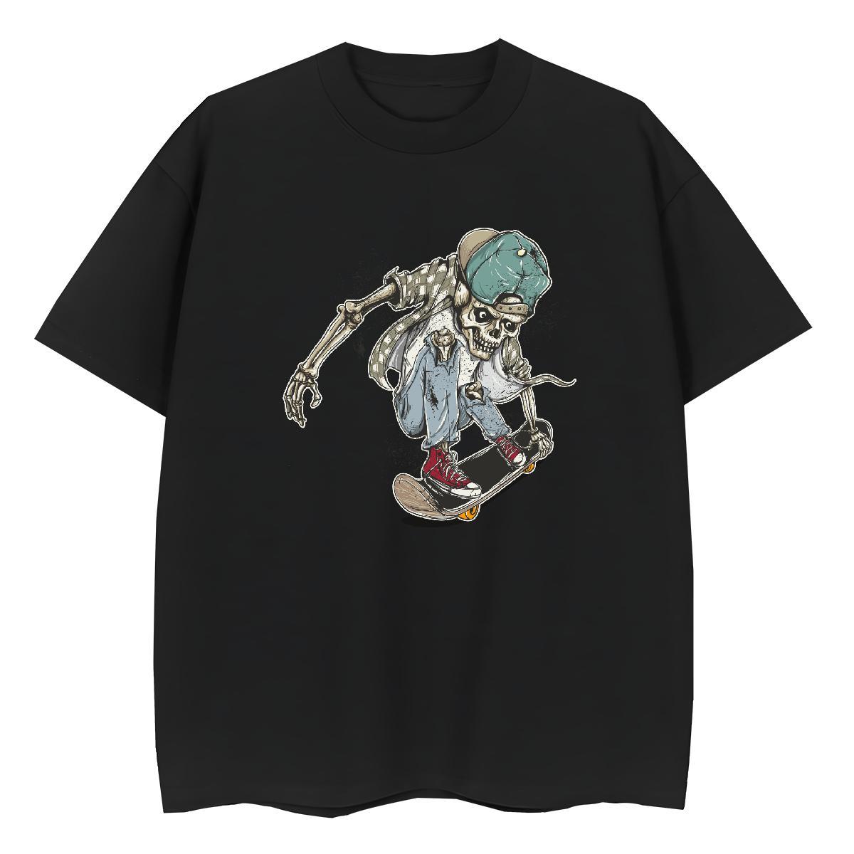 2024 Designer T Shirt For Woman 230g Cotton Breathable Daily Wear skull Couples T Shirts Lady Cartoon Anime Tshirts
