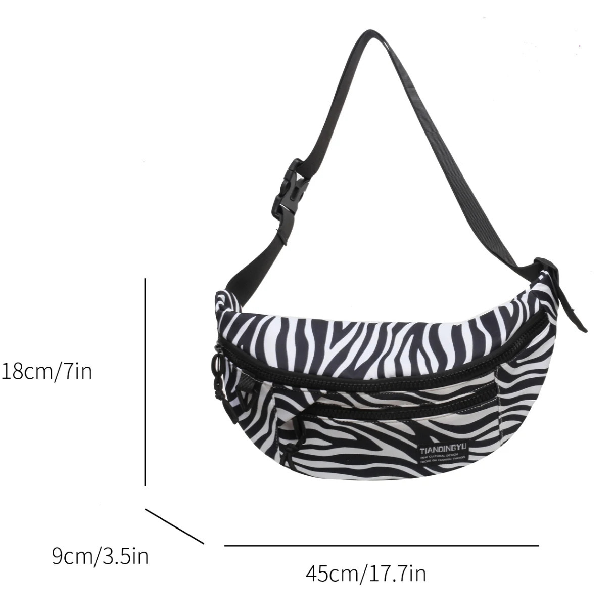 Big waist bag womens canvas Fanny bag casual leopard print nylon cross chest bag womens travel anti-theft belt large pocket 241008
