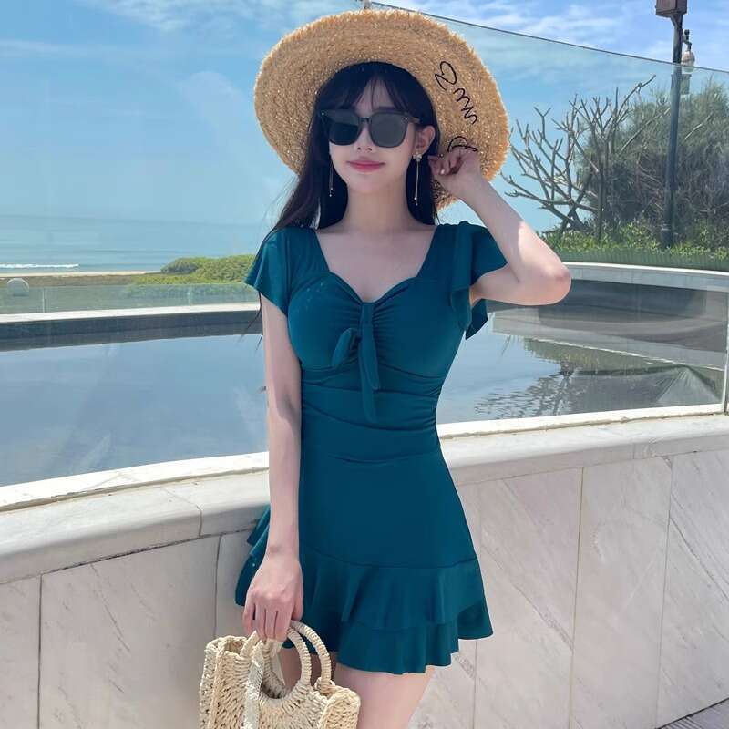 Large Size Jumpsuit For Women 2024, New Belly Covering, Slimming And Conservative, Chubby Mm Vacation Hot Spring Swimming Suit