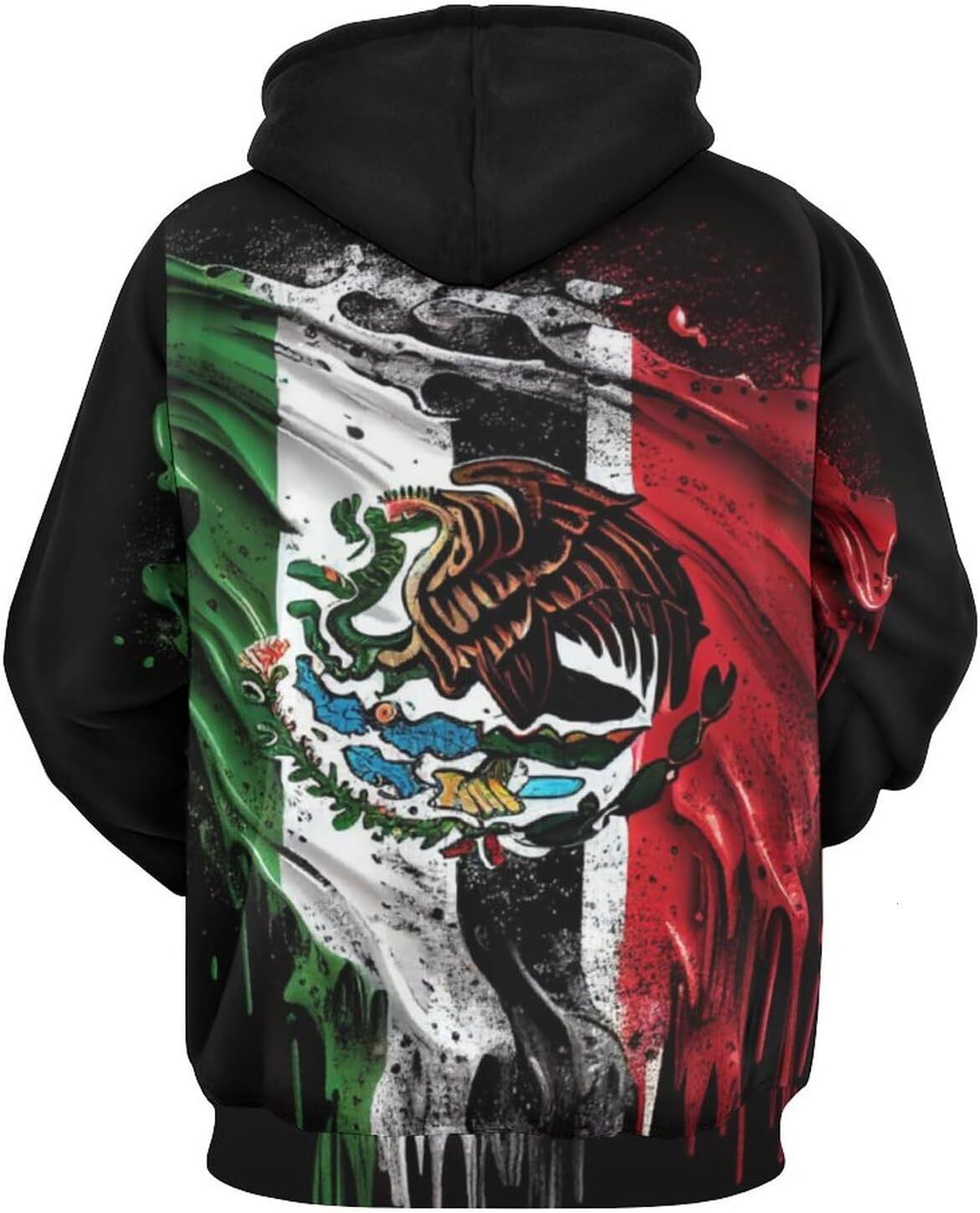 Hoodie for Mens Womens Mens Mexican Eagle Flag Patriotic Hoodie 3D Art Printed White Headed Eagle Flag Sweatshirt Hoodie Graphic Hoodies sweatshirt ke