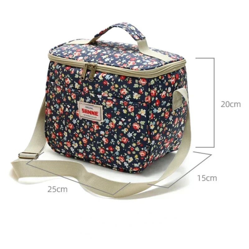 7.5L portable lunch box suitable for women food waterproof box durable food picnic lunch bag organizer insulated shell bento box 241008