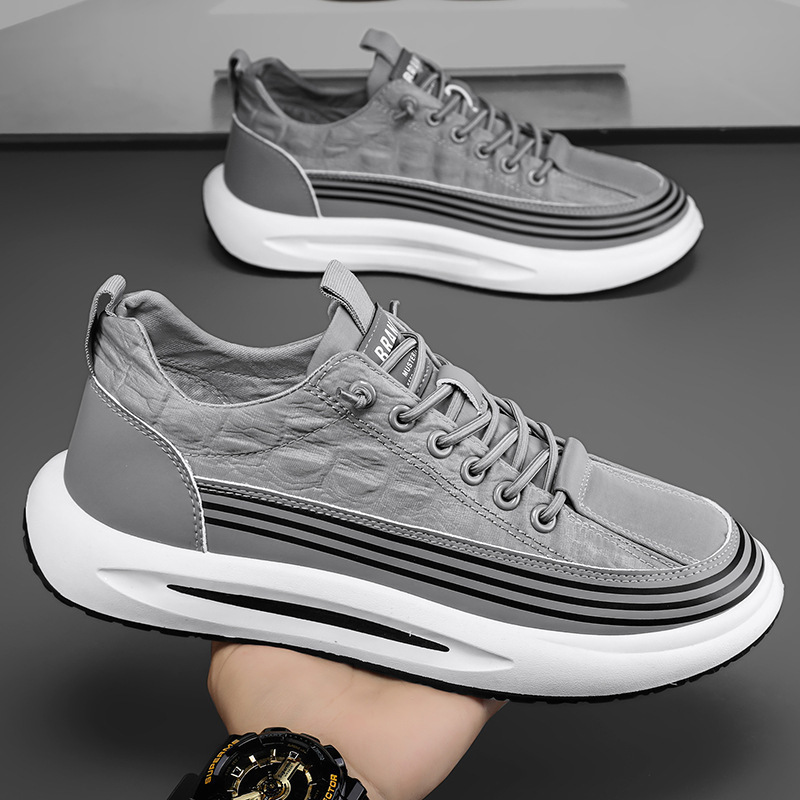 Versatile Men's New Summer Youth Comfortable Sports Ice Silk Cloth Surface Breathable Casual Shoes