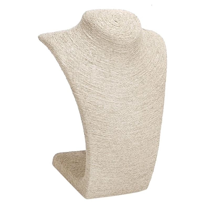 Linen necklace pendant portrait display stand window sill jewelry stand chest circumference mannequin stand 241011