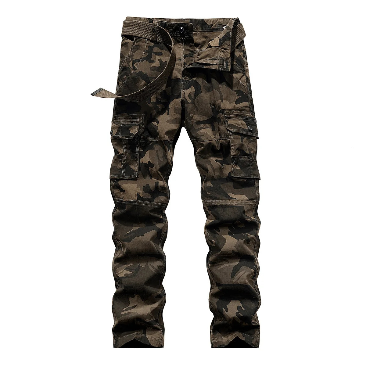 Mens Fashion Pants Pocket Large Y2K Street Clothing Camouflage Pants Autumn Winter Pants 240930