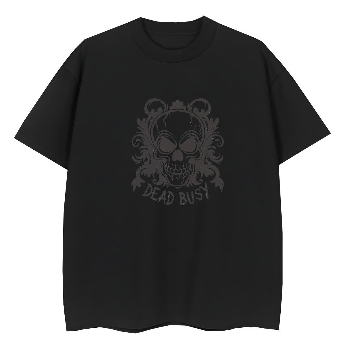 Fashion T-Shirts 230g Pure Cotton Breathable Crew Neck Hip Hop skull Womens Tshirts Brand Plus Size Custom Tees Shirts