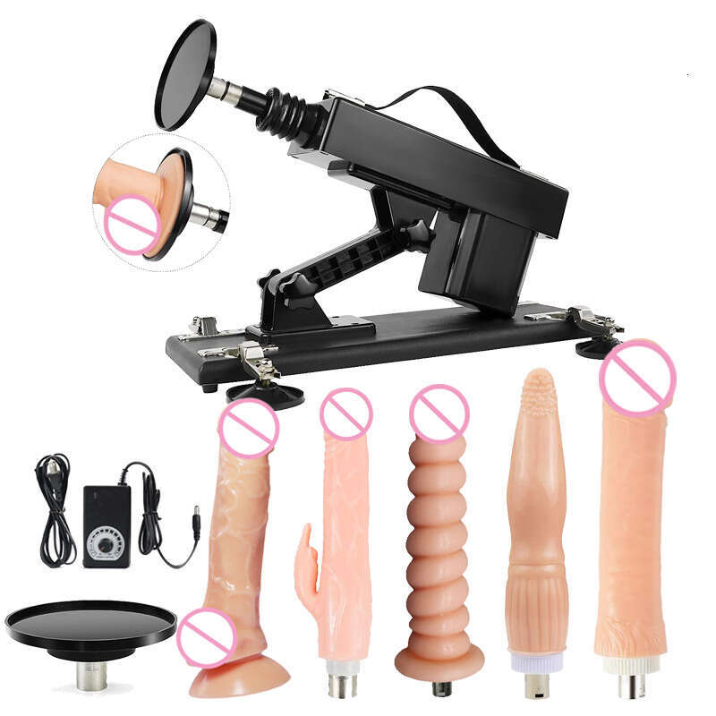 Automatic Sex Machine 3XLR Connector Love Machine Adjustable Adult Sex Toys with 6 Attachments for Couples Men and Women