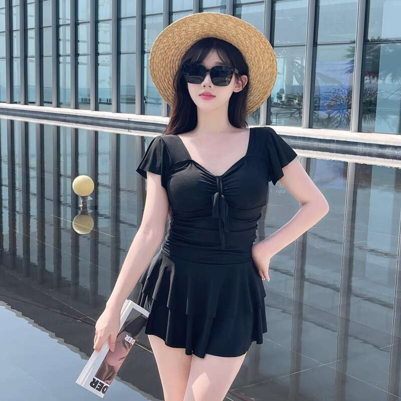 Large Size Jumpsuit For Women 2024, New Belly Covering, Slimming And Conservative, Chubby Mm Vacation Hot Spring Swimming Suit