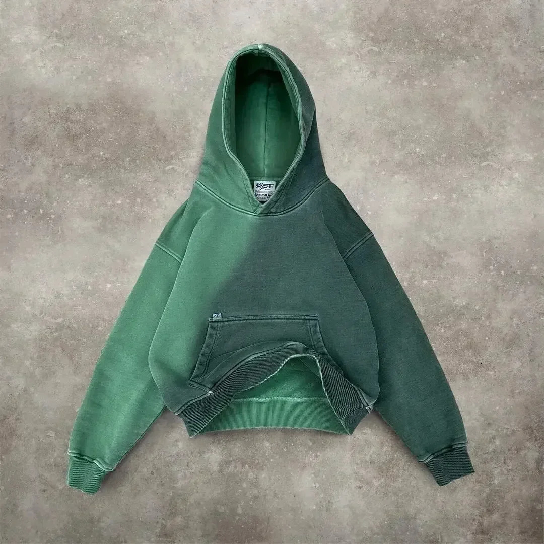 Harajuku Color Block Retro Sweatshirt Street Gothic Mens and Womens Casual Pulling Hip Hop Pop Casual Edition Y2K Hoodie 241010 - view 6