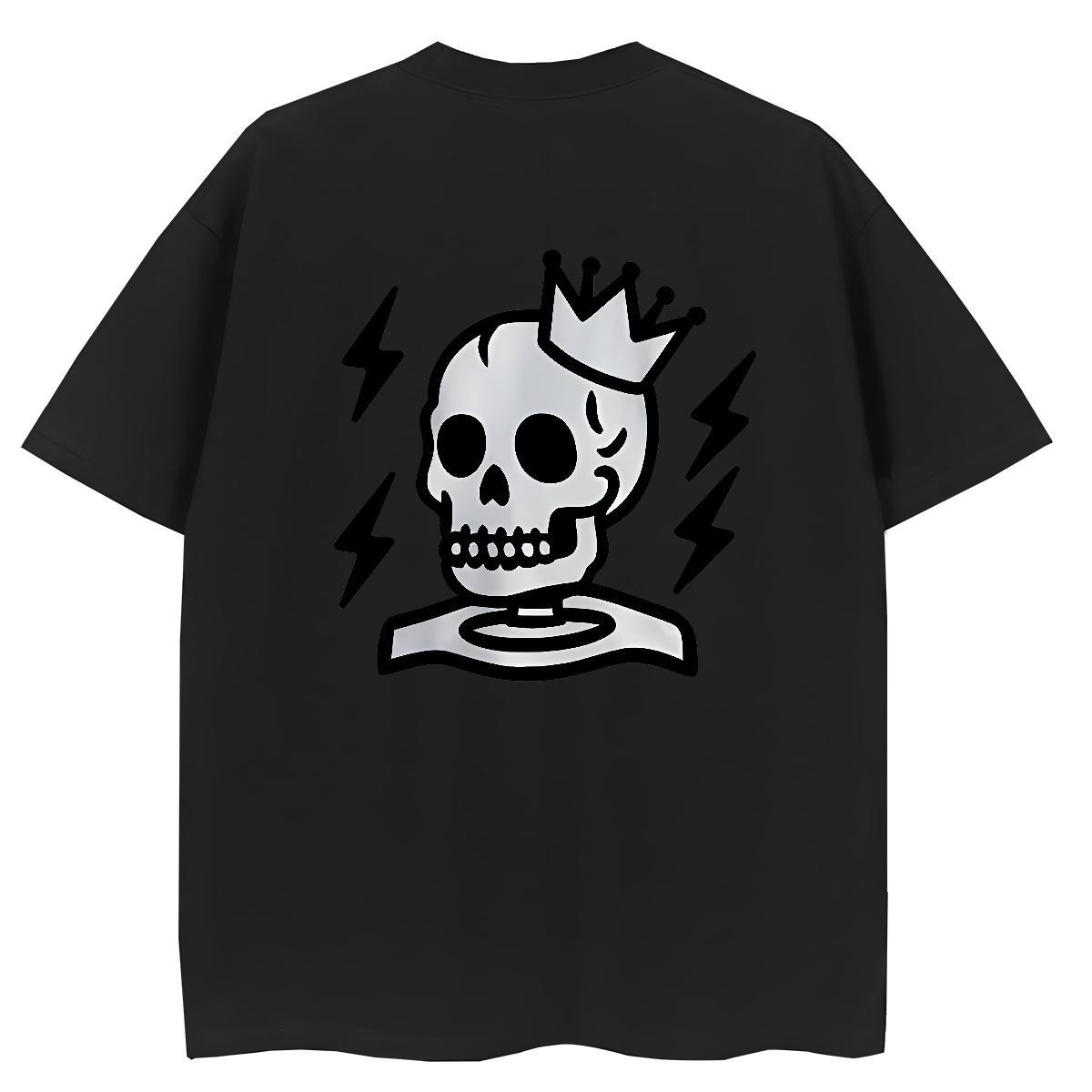 Fashion T-Shirts for Women 230g Pure Cotton Short Sleeve O-Neck Daily Wear crown Women Tshirts Lady Cartoon Anime Tee Shirt