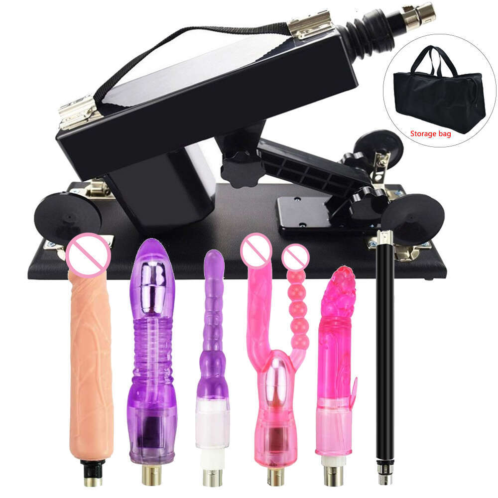 2023 Upgraded Automatic Telescopic Sex Machine for Women Men with 3XLR Attachments Adult Masturbation Thrust Gun Sex Toys