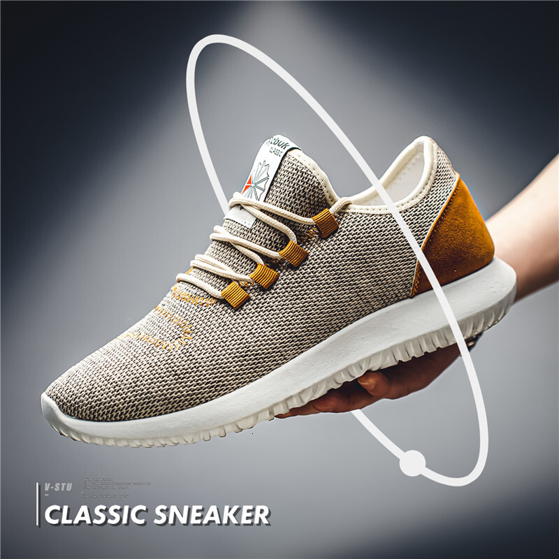 Breathable Mesh Running Shoes Big Size Men Sneakers Lightweight Comfort Size 7.5-11