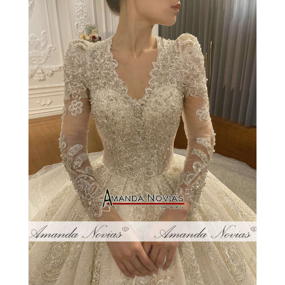 Amanda Novias Real Photos Good Price Wedding Dress