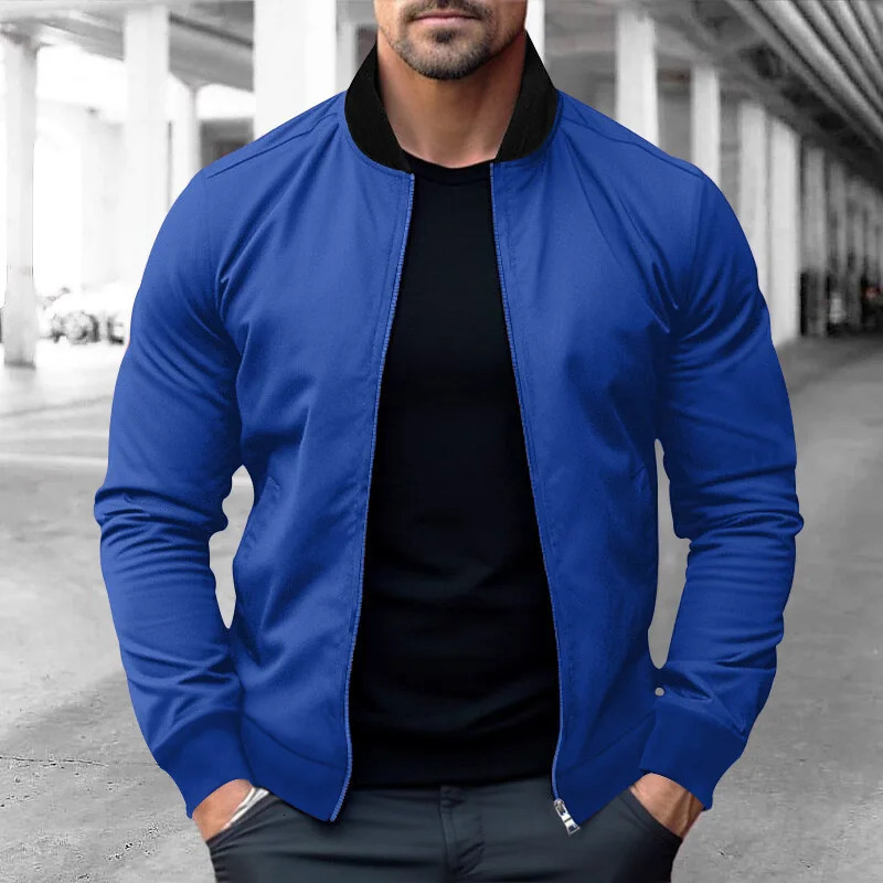 European and American Mens Jacket Spring and Autumn Trendy Jacket Youth Casual All-Matching plus Size Loose Baseball Uniform 241011